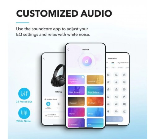 Наушники Anker SoundCore Q20i Black (A3004G11) Наушники Anker SoundCore Q20i Black (A3004G11)