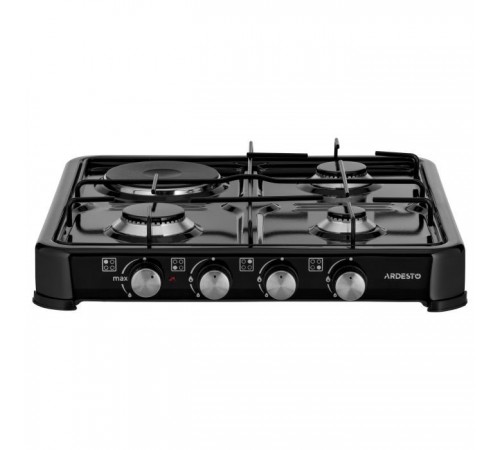 Плита Ardesto CTC-NS5015B, тип газу LPG, 3 алюмін. газ. пальника, 1 електрич. ко (CTC-NS5015B)