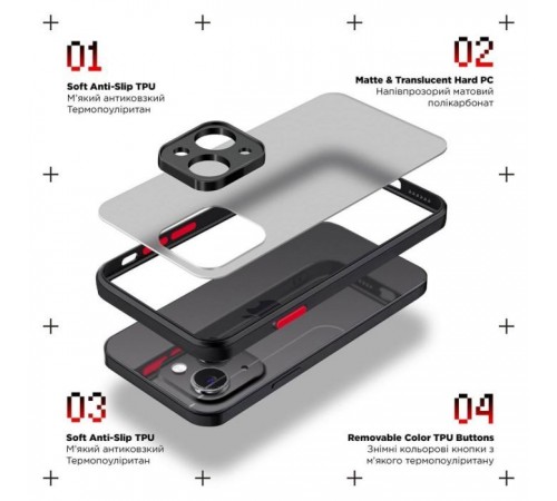 Чохол до мобільного телефона Armorstandart Frosted Matte OPPO A78 4G Black (ARM72406) Чохол до мобільного телефона Armorstandart Frosted Matte OPPO A78 4G Black (ARM72406)
