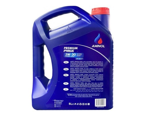 Моторное масло Aminol Premium PMG6 5W30 5л (AM161770) Моторное масло Aminol Premium PMG6 5W30 5л (AM161770)