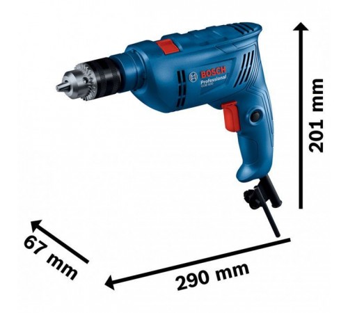 Дриль Bosch GSB 600, 600Вт, 1-10 мм, 3000 об/хв, 48000 уд/хв (0.601.1A0.320) Дриль Bosch GSB 600, 600Вт, 1-10 мм, 3000 об/хв, 48000 уд/хв (0.601.1A0.320)