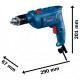 Дриль Bosch GSB 600, 600Вт, 1-10 мм, 3000 об/хв, 48000 уд/хв (0.601.1A0.320)