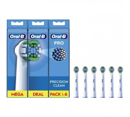 Насадка для зубной щетки Oral-B Pro Precision Clean, 6 шт (8006540847466) Насадка для зубной щетки Oral-B Pro Precision Clean, 6 шт (8006540847466)