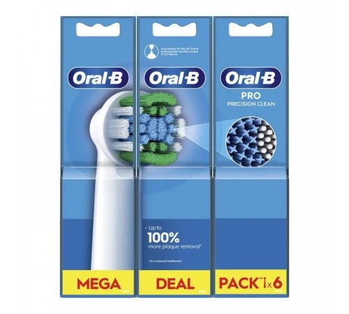 Насадка для зубной щетки Oral-B Pro Precision Clean, 6 шт (8006540847466) Насадка для зубной щетки Oral-B Pro Precision Clean, 6 шт (8006540847466)