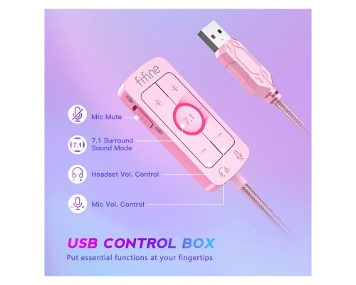 Навушники Fifine H9P Pink (H9P)
