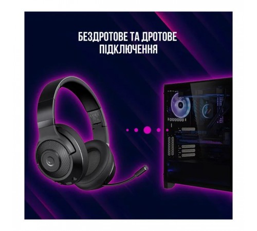 Навушники Lorgar Noah 500 Wireless Gaming Black (LRG-GHS500)