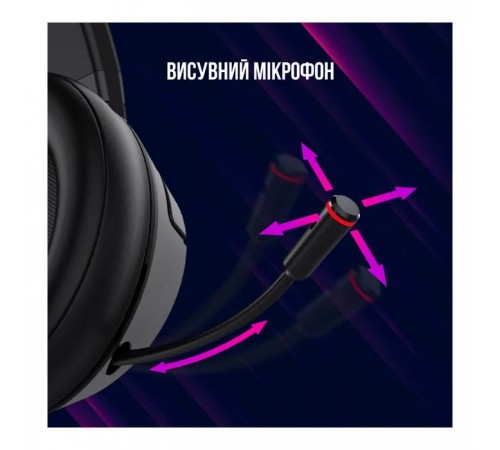 Навушники Lorgar Noah 500 Wireless Gaming Black (LRG-GHS500)