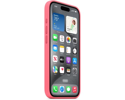 Чохол до мобільного телефона Apple iPhone 15 Pro Silicone Case with MagSafe - Pink,Model A3125 (MWNJ3ZM/A)
