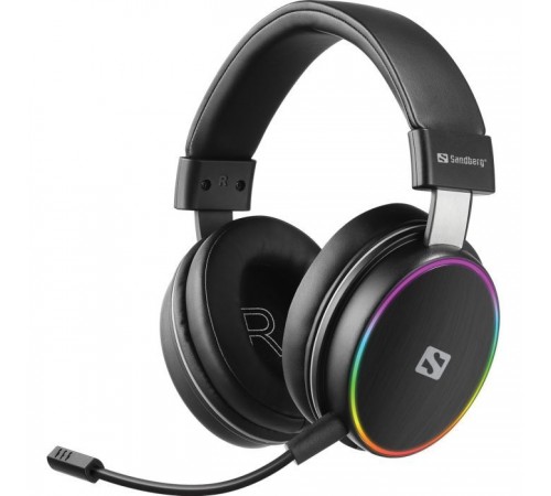 Наушники Sandberg HeroBlaster Bluetooth Led Headset Black (126-42) Наушники Sandberg HeroBlaster Bluetooth Led Headset Black (126-42)