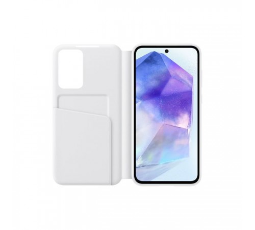 Чохол до мобільного телефона Samsung Galaxy A55 (A556) Smart View Wallet Case White (EF-ZA556CWEGWW) Чохол до мобільного телефона Samsung Galaxy A55 (A556) Smart View Wallet Case White (EF-ZA556CWEGWW)