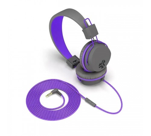 Наушники Jlab JBuddies Studio Kids Wired Graphite/Violet (IEUHJKSTUDIORGRYPRP6) Наушники Jlab JBuddies Studio Kids Wired Graphite/Violet (IEUHJKSTUDIORGRYPRP6)