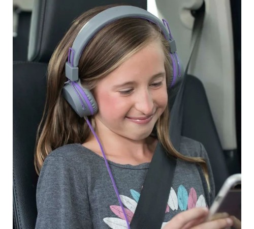 Наушники Jlab JBuddies Studio Kids Wired Graphite/Violet (IEUHJKSTUDIORGRYPRP6) Наушники Jlab JBuddies Studio Kids Wired Graphite/Violet (IEUHJKSTUDIORGRYPRP6)