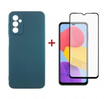 Чехол для мобильного телефона Dengos Samsung Galaxy M13 Case + Glass (Green) (DG-KM-73)