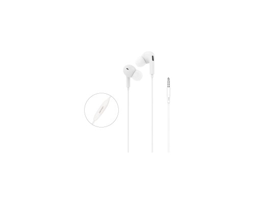 Навушники Denmen HF DR06 3.5mm 1.2 м White (DE-DR06-WH) Навушники Denmen HF DR06 3.5mm 1.2 м White (DE-DR06-WH)