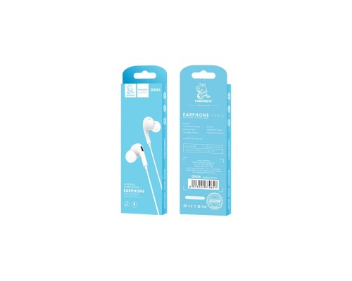 Навушники Denmen HF DR06 3.5mm 1.2 м White (DE-DR06-WH) Навушники Denmen HF DR06 3.5mm 1.2 м White (DE-DR06-WH)