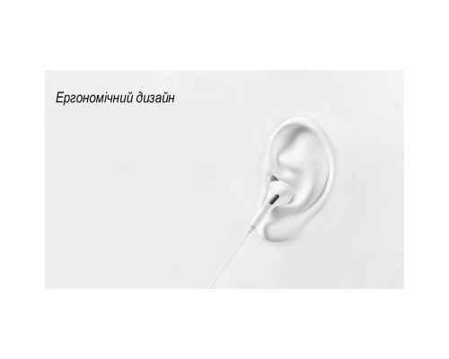 Навушники Denmen HF DR06 3.5mm 1.2 м White (DE-DR06-WH) Навушники Denmen HF DR06 3.5mm 1.2 м White (DE-DR06-WH)