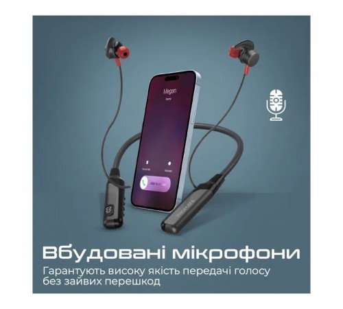 Навушники Promate Blend Black (blend.black)