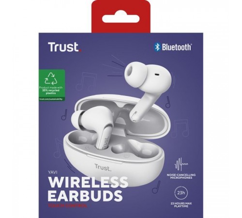Навушники Trust Yavi Earbuds White (25172) Навушники Trust Yavi Earbuds White (25172)