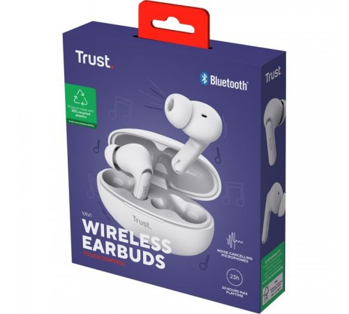 Навушники Trust Yavi Earbuds White (25172) Навушники Trust Yavi Earbuds White (25172)
