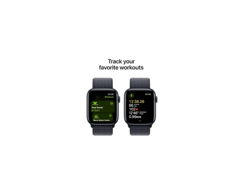 Смарт-годинник Apple Watch SE 2024 GPS 40mm Midnight Aluminium Case with Ink Sport Loop (MXEA3QH/A)