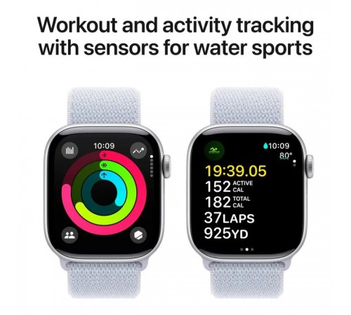 Смарт-годинник Apple Watch Series 10 GPS 42mm Silver Aluminium Case with Blue Cloud Sport Loop (MWWD3QH/A) Смарт-годинник Apple Watch Series 10 GPS 42mm Silver Aluminium Case with Blue Cloud Sport Loop (MWWD3QH/A)