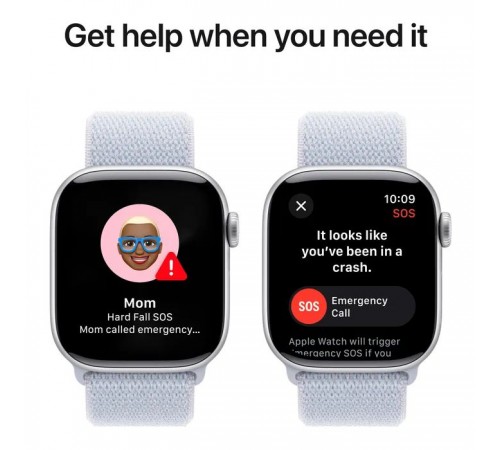 Смарт-годинник Apple Watch Series 10 GPS 42mm Silver Aluminium Case with Blue Cloud Sport Loop (MWWD3QH/A) Смарт-годинник Apple Watch Series 10 GPS 42mm Silver Aluminium Case with Blue Cloud Sport Loop (MWWD3QH/A)