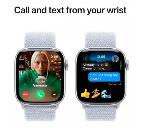 Смарт-годинник Apple Watch Series 10 GPS 42mm Silver Aluminium Case with Blue Cloud Sport Loop (MWWD3QH/A) Смарт-годинник Apple Watch Series 10 GPS 42mm Silver Aluminium Case with Blue Cloud Sport Loop (MWWD3QH/A)