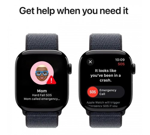 Смарт-годинник Apple Watch Series 10 GPS 42mm Jet Black Aluminium Case with Ink Sport Loop (MWWG3QH/A) Смарт-годинник Apple Watch Series 10 GPS 42mm Jet Black Aluminium Case with Ink Sport Loop (MWWG3QH/A)