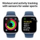 Смарт-годинник Apple Watch Series 10 GPS 46mm Silver Aluminium Case with Denim Sport Band - M/L (MWWM3QH/A)