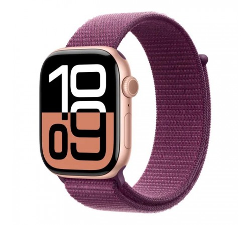 Смарт-годинник Apple Watch Series 10 GPS 46mm Rose Gold Aluminium Case with Plum Sport Loop (MWWV3QH/A) Смарт-годинник Apple Watch Series 10 GPS 46mm Rose Gold Aluminium Case with Plum Sport Loop (MWWV3QH/A)