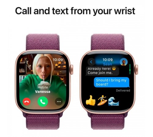 Смарт-годинник Apple Watch Series 10 GPS 46mm Rose Gold Aluminium Case with Plum Sport Loop (MWWV3QH/A) Смарт-годинник Apple Watch Series 10 GPS 46mm Rose Gold Aluminium Case with Plum Sport Loop (MWWV3QH/A)