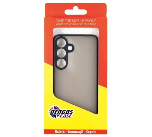 Чохол до мобільного телефона Dengos Matte Samsung Galaxy S24+ Black (DG-TPU-MATT-147)