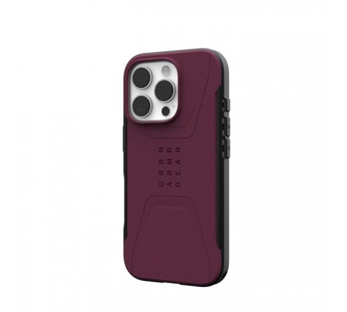 Чохол до мобільного телефона UAG iPhone 16 Pro Civilian Magsafe Bordeaux (114444119049) Чохол до мобільного телефона UAG iPhone 16 Pro Civilian Magsafe Bordeaux (114444119049)