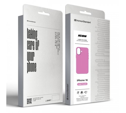 Чохол до мобільного телефона Armorstandart ICON2 Case Apple iPhone 16 Light Purple (ARM79627) Чохол до мобільного телефона Armorstandart ICON2 Case Apple iPhone 16 Light Purple (ARM79627)
