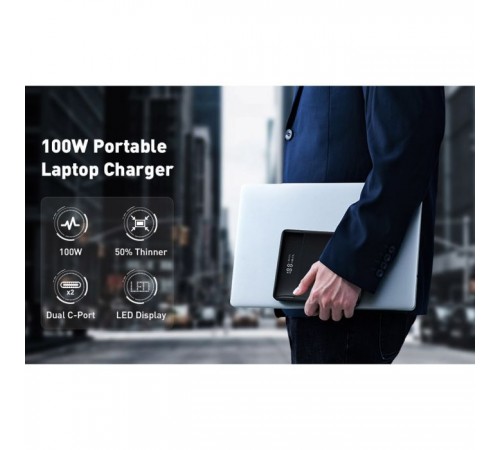 Батарея универсальная Baseus Blade Digital Display 20000mAh PD/100W, Black (PPDGL-01, PPBLD100-S) (PPBL000201) Батарея универсальная Baseus Blade Digital Display 20000mAh PD/100W, Black (PPDGL-01, PPBLD100-S) (PPBL000201)