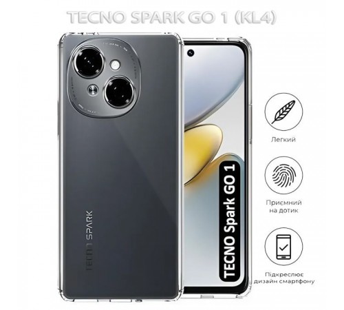 Чохол до мобільного телефона BeCover Tecno Spark Go 1 (KL4) Transparancy (712754) Чохол до мобільного телефона BeCover Tecno Spark Go 1 (KL4) Transparancy (712754)