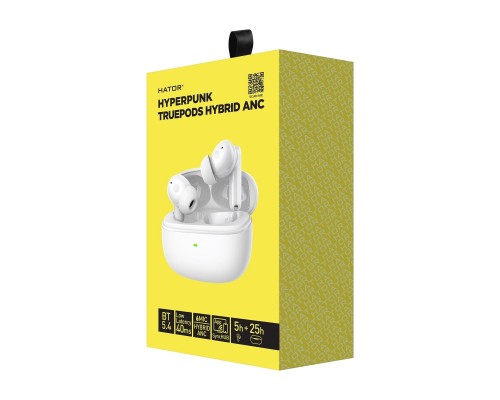 Наушники Hator Truepods Hybrid ANC White (HTA432) Наушники Hator Truepods Hybrid ANC White (HTA432)