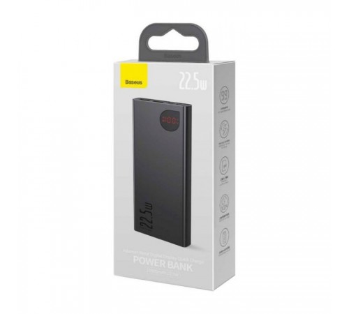 Батарея универсальная Baseus Adaman 10000mAh, PD QC/3.0/22,5W, black (PPAD070001) Батарея универсальная Baseus Adaman 10000mAh, PD QC/3.0/22,5W, black (PPAD070001)