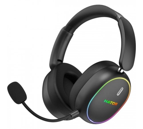Наушники Hator Phoenix 2 Wireless Hi-Res SyncHUB connection Black (ESH40) Наушники Hator Phoenix 2 Wireless Hi-Res SyncHUB connection Black (ESH40)