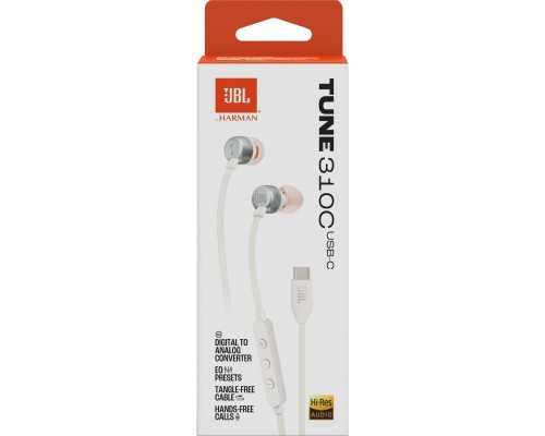 Навушники JBL Tune 310C USB-C White (JBLT310CWHT)