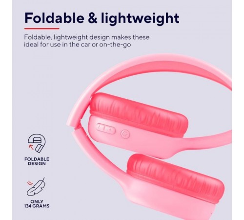 Навушники Trust Nouna Kids Wireless Pink (25274) Навушники Trust Nouna Kids Wireless Pink (25274)