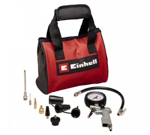 Пистолет для подкачки колес Einhell набор 10 предметов (4139694) Пистолет для подкачки колес Einhell набор 10 предметов (4139694)