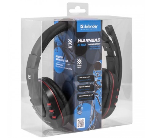 Наушники Defender Warhead G-160 Black (64113) Наушники Defender Warhead G-160 Black (64113)