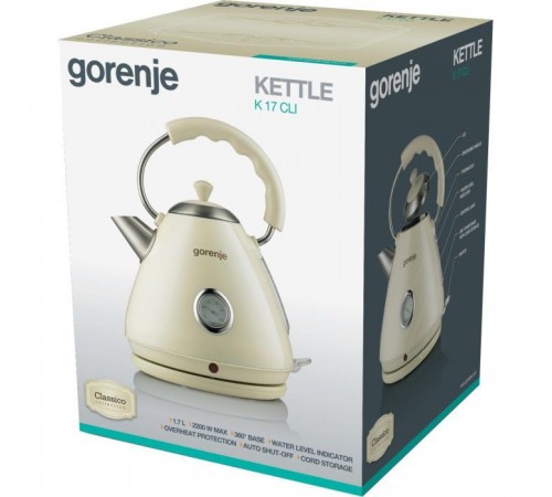 Электрочайник Gorenje K17CLI Электрочайник Gorenje K17CLI