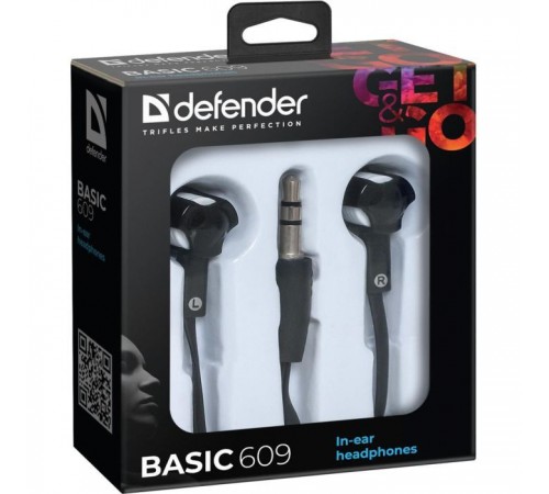 Наушники Defender Basic 609 Black-White (63609) Наушники Defender Basic 609 Black-White (63609)
