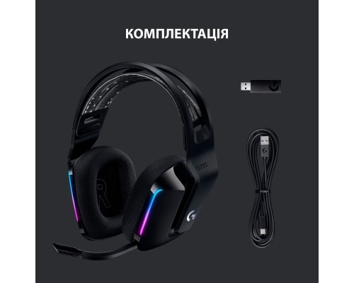 Наушники Logitech G733 Lightspeed Wireless RGB Gaming Headset Black (981-000864) Наушники Logitech G733 Lightspeed Wireless RGB Gaming Headset Black (981-000864)