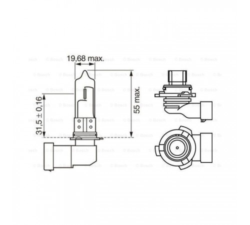 Автолампа Bosch галогенова 51W (1 987 302 153) Автолампа Bosch галогенова 51W (1 987 302 153)