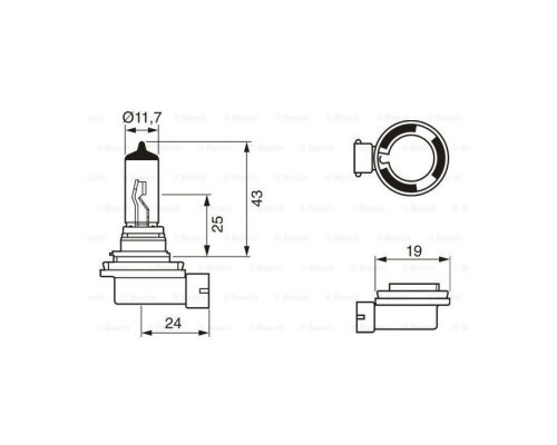 Автолампа Bosch галогенова 55W (1 987 302 084) Автолампа Bosch галогенова 55W (1 987 302 084)