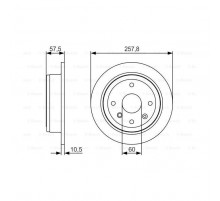 Тормозной диск Bosch 0 986 479 S08