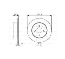 Тормозной диск Bosch 0 986 479 T69